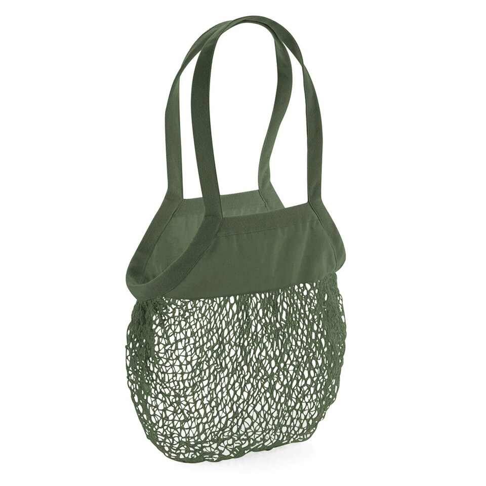 Westford Mill Organic Cotton Mesh Grocery Bag - Olive Green - One Size