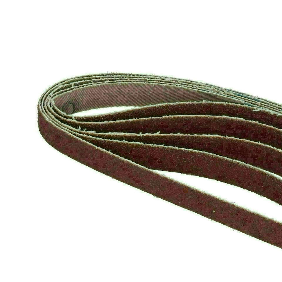 image 1 of Belt Power Finger File Sander Abrasive Sanding Belts 457mm x 13mm 60 Grit 10 PK