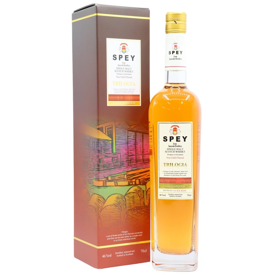 Speyside Distillery - Spey Trilogia Lightly Peated Single Malt Scotch Whisky | Multi | Speyside Distillery - Spey Trilogia Lightly Peated Single Malt Scotch - Whisky 70cl 46% ABV | 700