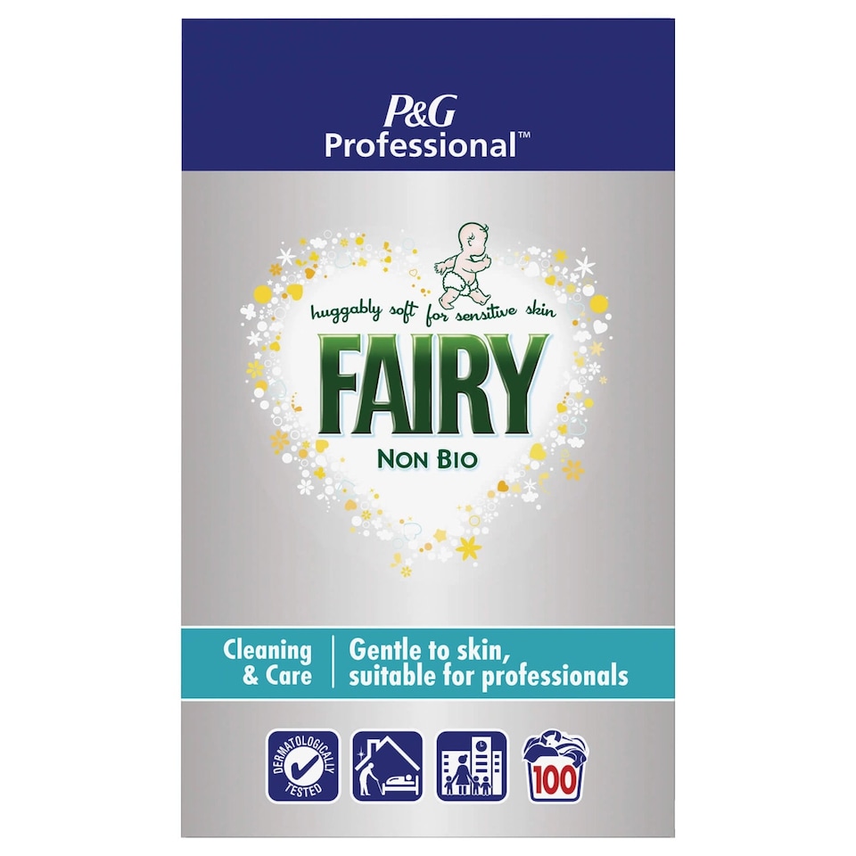 image 1 of Fairy Non-Bio Powder Detergent 100 Washes 6.5Kg (Pack of 1)
