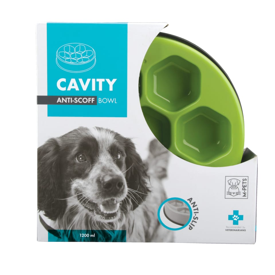 image 1 of M-PETS CAVITY - Slow Feed Bowl Round Green