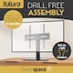 image 4 of Futura 24-60 Inch Universal TV Table Stand, Swivel & Height Adjustable 45kg Load Black