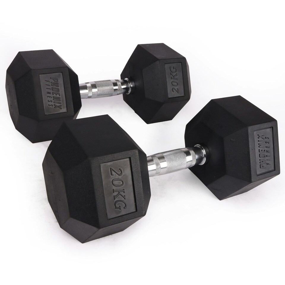 image 1 of Phoenix Fitness Pair of Hex Dumbbells - 20kg
