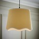 image 2 of ValueLights Dutton Natural White Trim Scallop Large Ceiling Lamp Shade | White