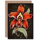 image 1 of Mothers Day Card Red Orchid Rockabilly For Her Wife Card