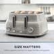 image 6 of Daewoo Sienna 1.7L Rapid-Boil Jug & 4-Slice Matching Kettle & Toaster Set Cream | 4-slice