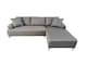 image 3 of The Milano Edge 3 Seater Left Hand Corner Sofa in Grey or Beige | Grey | One Size