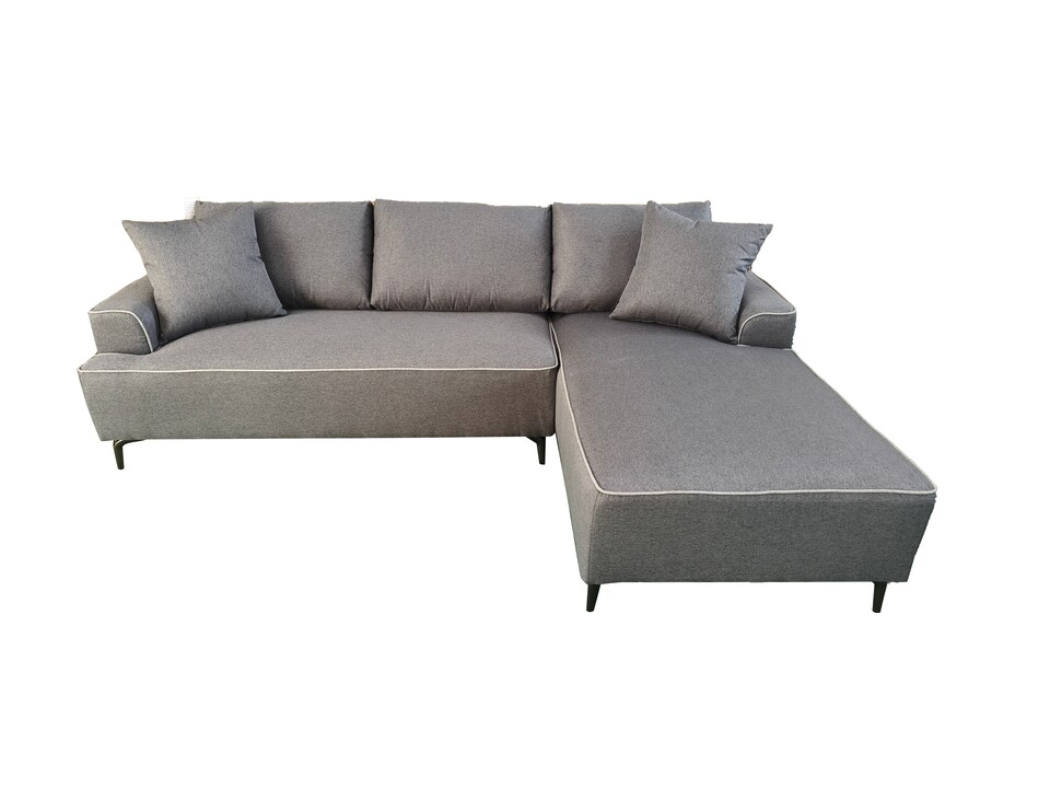 image 1 of The Milano Edge 3 Seater Left Hand Corner Sofa in Grey or Beige | Grey | One Size