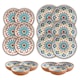 image 4 of Rio Medallion 18 Piece Melamine Dinnerware Set for 6 | Multi