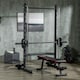 image 2 of HOMCOM Adjustable Squat Rack with Pull Up Bar and Barbell Bar for Home Gym