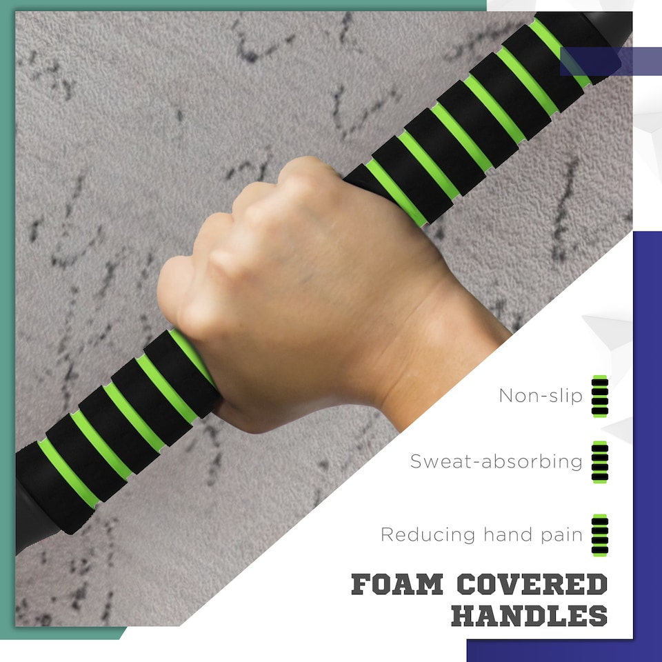 image 1 of SPORTNOW Weight Dumbbells Set, Barbell, Kettlebell, Push Up Stand, 40kg