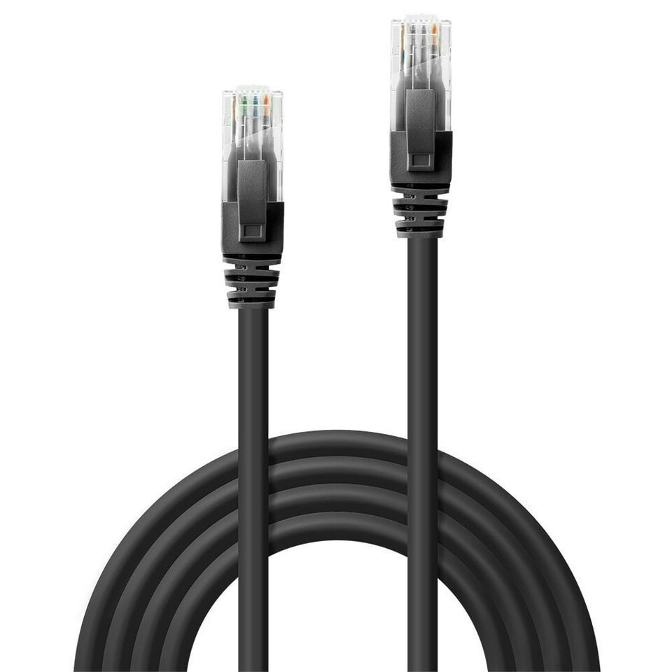 image 1 of 0.5m CAT6 U/UTP Snagless Gigabit Ethernet Cable, Black
