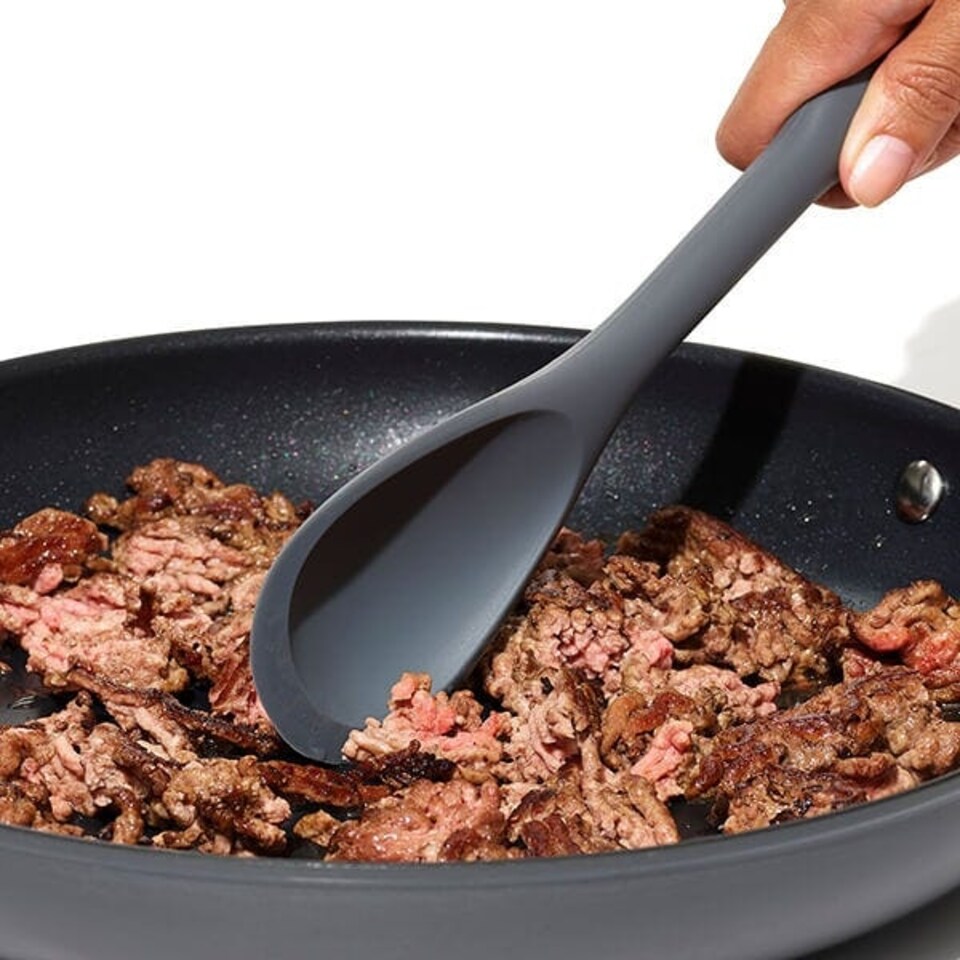 image 1 of OXO Good Grips Silicone Chop & Stir Cooking Spoon
