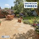 image 7 of Snowdon Timber Treated Deck Tile (T) 35mm (W) 400mm (L) 400m - Pack of 10