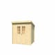 image 2 of San Jose 230-Log Cabin, Wooden Garden Room, Timber Summerhouse, Home Office - L295 x W268.7 x H210.9 cm Brown