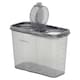 image 3 of Plastic Food Storage Cereal Container Dispenser Airtight Click Lid | Clear | Black | 3.25 Litre Black | 1