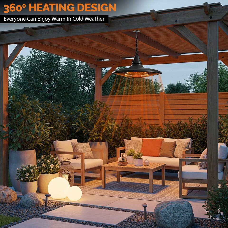 image 1 of Senelux IP65 Hanging Patio Heater