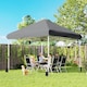 image 2 of Outsunny 3x3 m Pop Up Gazebo w/ Wheels, One-Touch Party Tent, Dark Grey | Grey | Dark Grey | 300 x 300 x 273 cm
