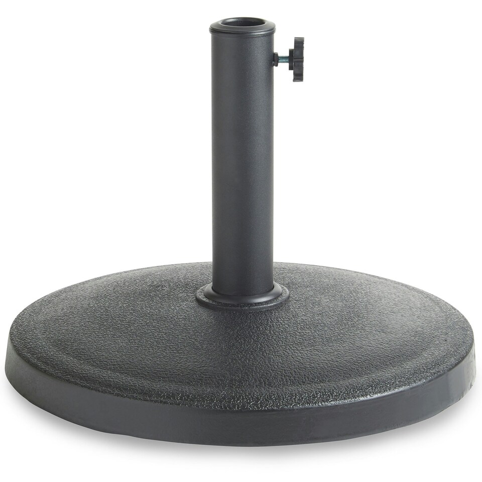 image 1 of VonHaus Parasol Base Black Round 12kg