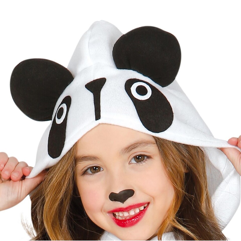 image 1 of Fiestas Guirca Childrens/Kids Panda Costume Set | White | White/Black | 3-4 years | 1