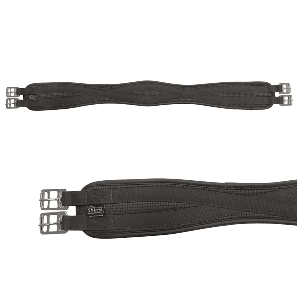 image 1 of Shires Anti-Chafe Horse Girth - Black - 44in
