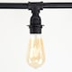 image 3 of ValueLights Luiggi Black 5 Way Pipework Bar Ceiling Light & Bulbs | Black