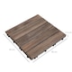 image 3 of Outsunny 27pc Floor Tiles Interlocking Solid Wood DIY Deck Tiles Outdoor Black