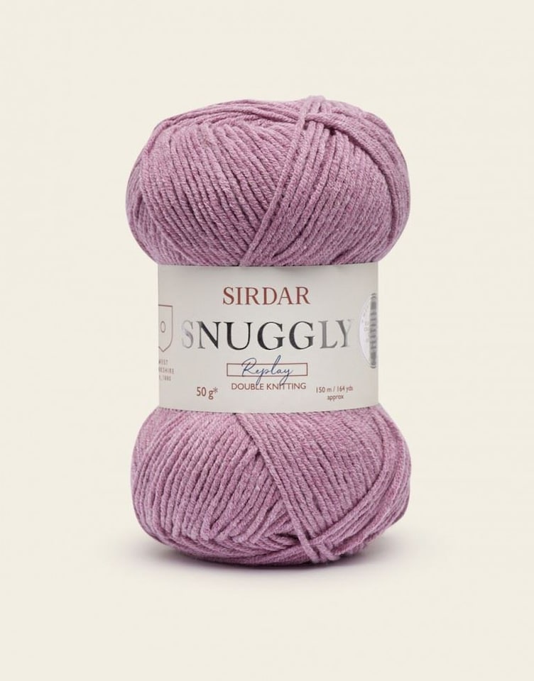 Sirdar Pink Snuggly Replay DK Yarn (Value Pack 10 x 50g Balls) For Crochet, Knitting - 150m per ball