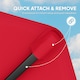 image 6 of Outsunny UPF 50+ Replacement Parasol Canopy Parasol Cover Replacement, Red