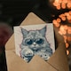 image 3 of DJ Moggie Cat Retro Cool On Decks Fun Cat Daughter Funny Birthday Card