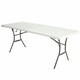 image 1 of Folding Table Lifetime White Rectangular Steel Plastic 185 x 76 x 74 cm