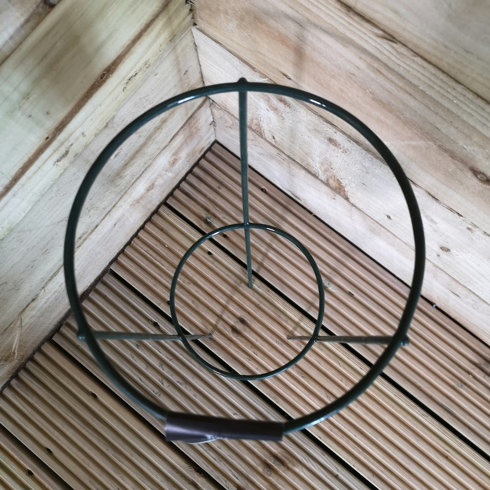 image 1 of Pack of 3 Tom Chambers Urban Green Conical Garden Plant Support Ring 20cm- Small