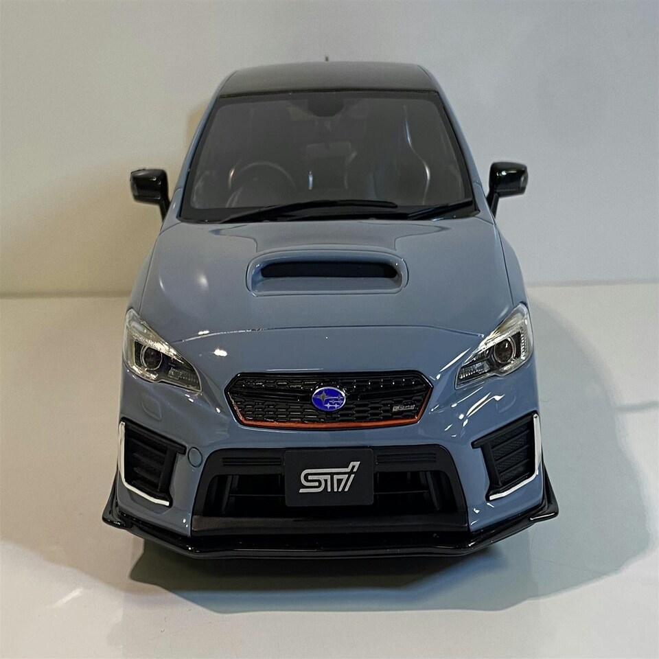 image 1 of Subaru STi S208 NBR Challenge Pack Carbon Rear Wing Grey 1:18 Kyosho
