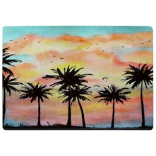 Palm Trees at Sunset (Rug) Multi | Small: 60x110cm