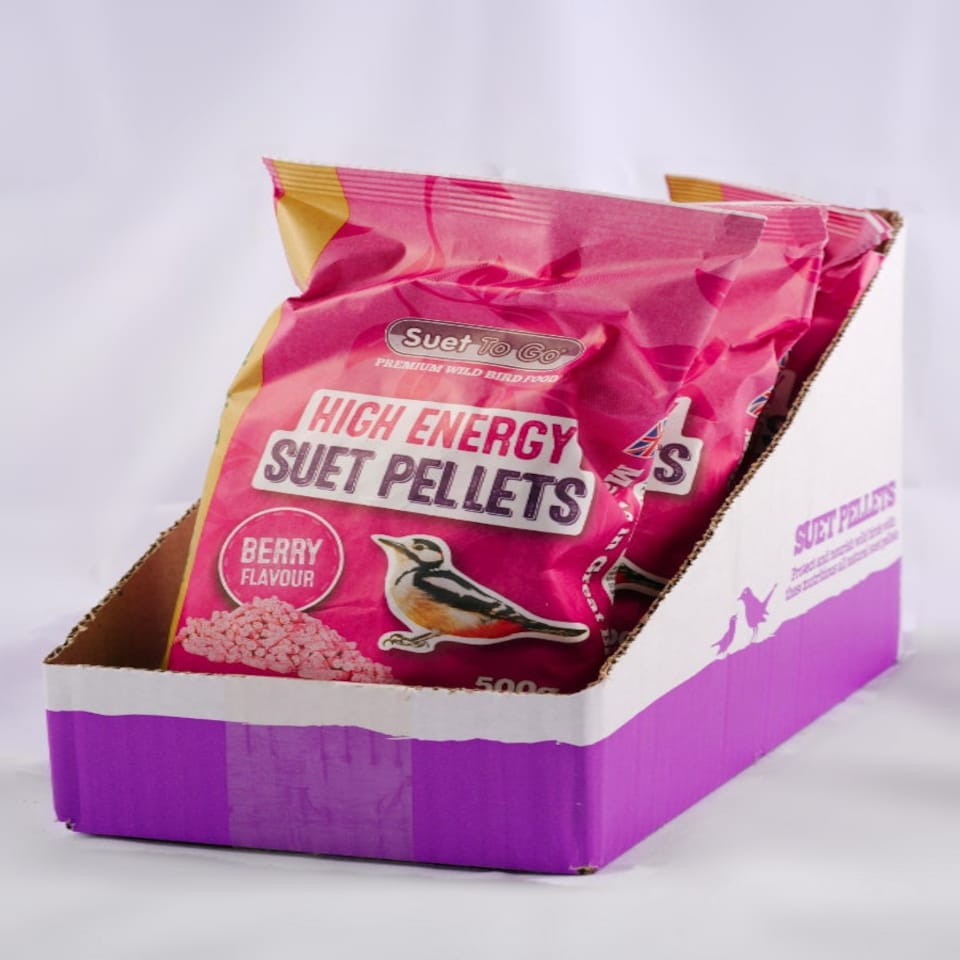 Suet To Go Pellets - Berry Plastic Free 500g (Pack of 6)