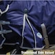 image 4 of Weatherbeeta Comfitec Lite Plus Essential Standard Neck Turnout Rug - Navy/Silver/Red - 7 ft 3