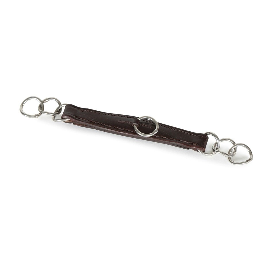 Blenheim Leather Horse Curb Chain - Havana - Pony