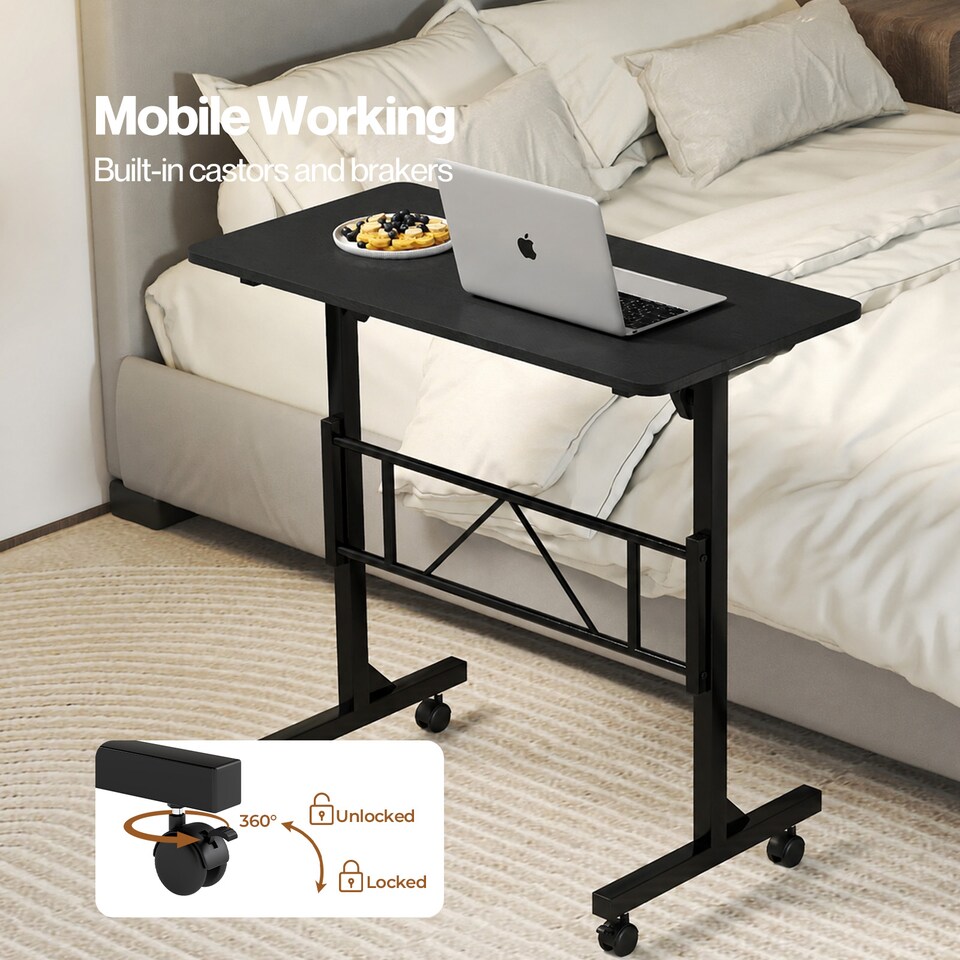 image 1 of Levede Height Adjustable Standing Desk Office Workstation for PC Laptop