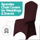 image 6 of Chair Cover Spandex Polyester Stretch Fabric Dining Slipcovers - 10pcs