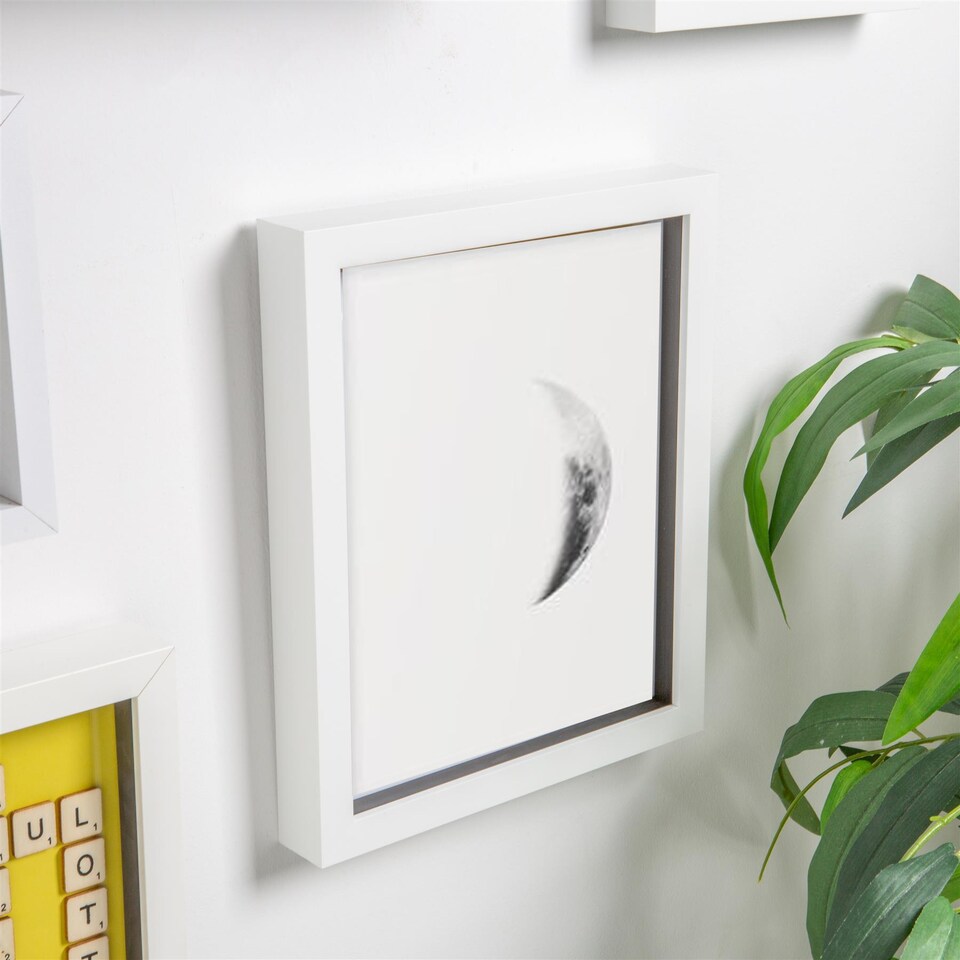 image 1 of Nicola Spring 3D Box Photo Frame - 8 x 10" - White