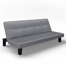3-Seater Upholstered Sofa Bed Multi-Functional - 68x164x85cm | Grey | Not provided | 1