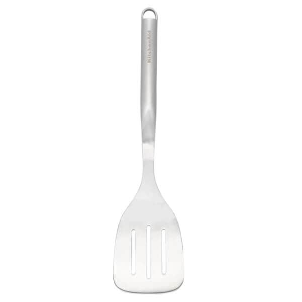 KitchenAid Premium Stainless Steel Slotted Food Turner in Silver