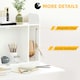 image 5 of HOMCOM Wall Mounted Table w/ Space Saving Storage Compartments for Home Office