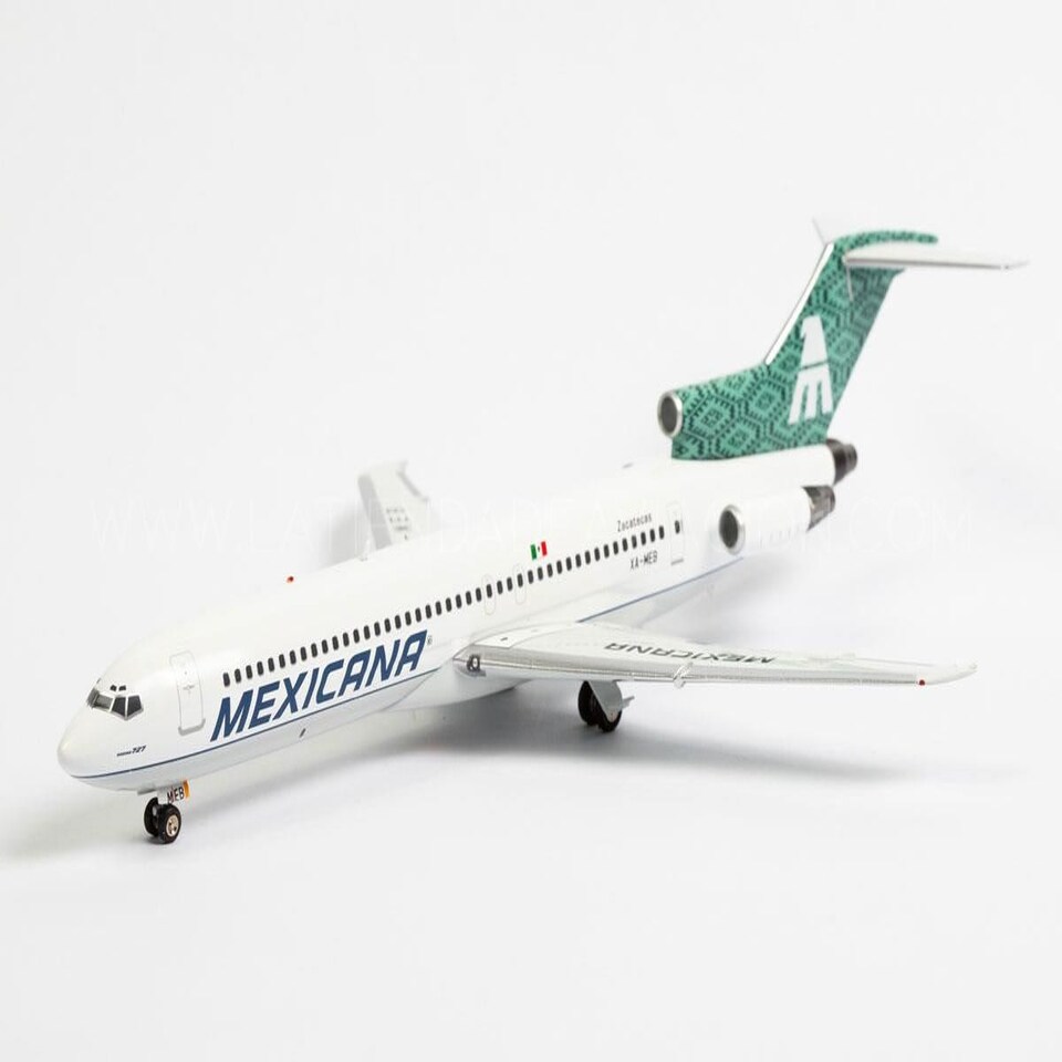 Mexicana Boeing 727-264/ADV XA-MEB With Stand Limited Pieces 1:200 Scale Inflight200 IF722MX1122
