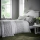 image 1 of Portfolio Home Rouen Embellished Sequins Bedding Duvet Cover Set Silver | King