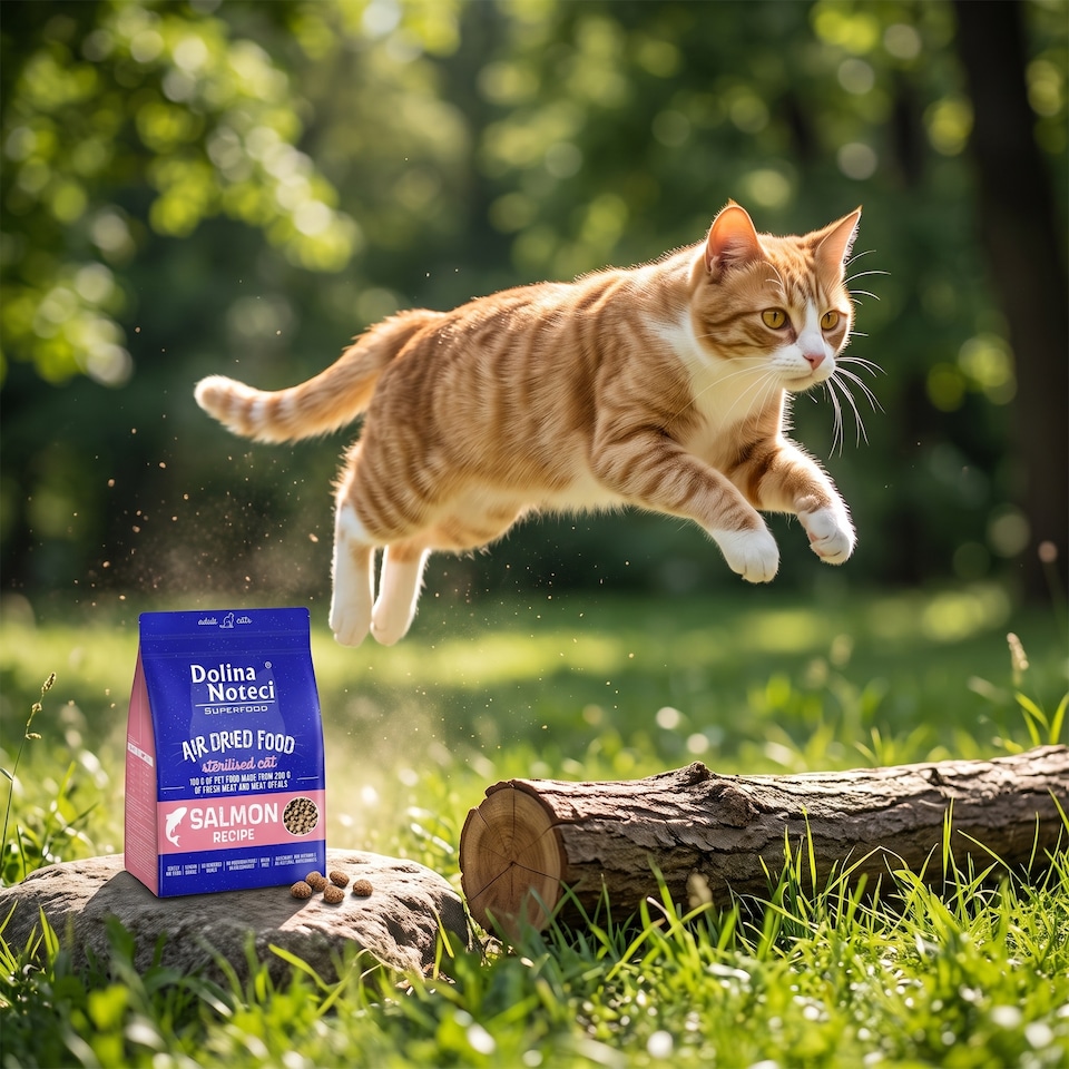 image 1 of Dolina Noteci Superfood Dried Cat Food for Sterilised Adult Cats Nutritious Grain Free Formula for Weight Management 1kg Bag x1