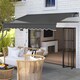 image 2 of Outsunny Electric Retractable Awning w/ Aluminium Frame Beige Grey | Dark Grey