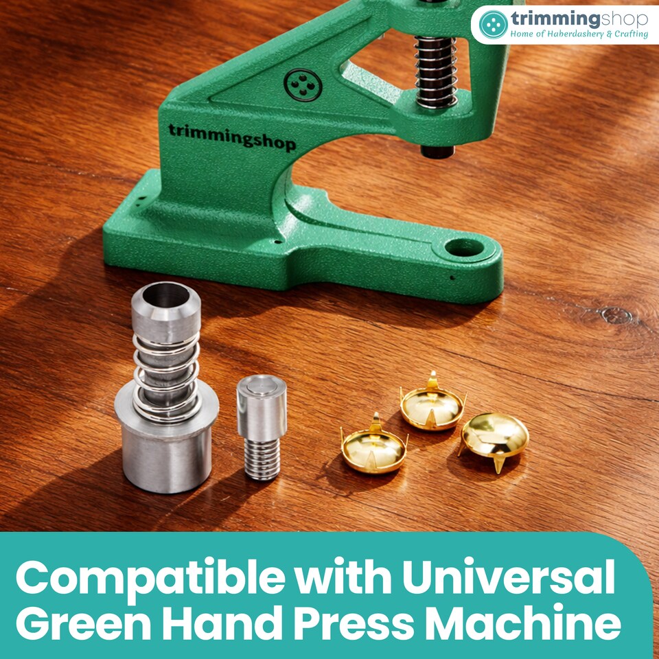 image 1 of 5mm Dome Studs Die Set for Green Machine Hand Press for DIY Projects