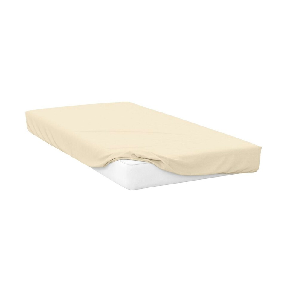 image 1 of Belledorm Jersey Cotton Deep Fitted Sheet - Ivory - Crib