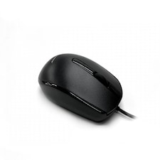 Accuratus M100 BLACK USB Type C Mouse - USB Type C Wired Full Size Slim Mouse with Gloss Black and Matt Black Tactile Case - Black